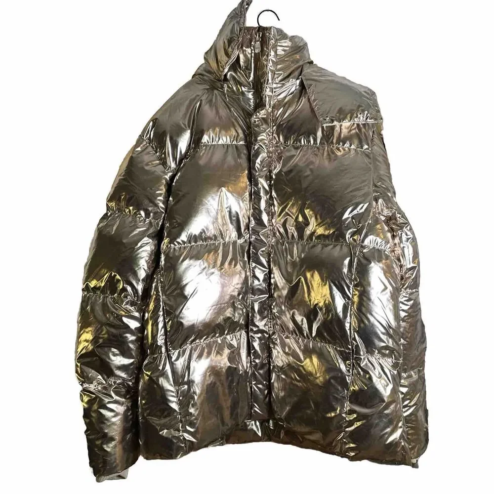 NWT Jordan Craig Toronto Bubble Men's Jacket Metallic Gold 91542M-GOLD